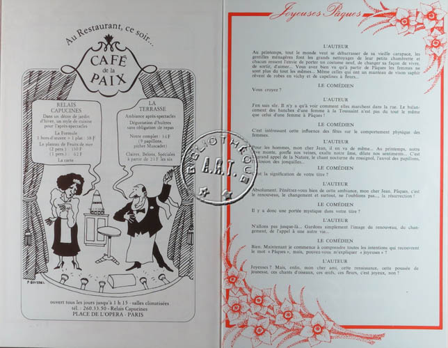 Les programmes de Théatre de l\