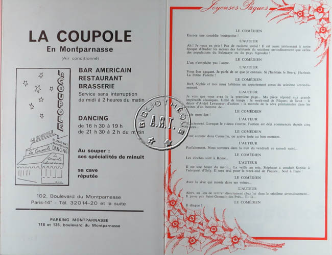 Les programmes de Théatre de l\