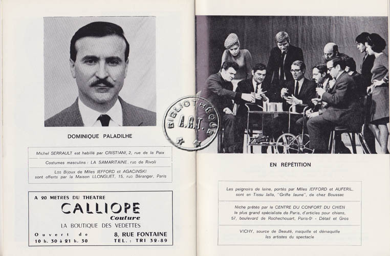 Les programmes de Théatre de l\