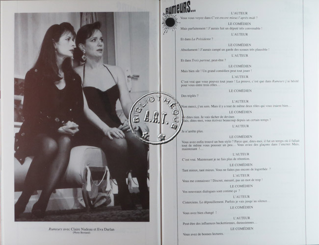 Les programmes de Théatre de l\