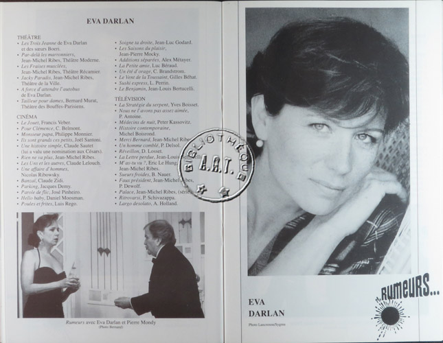 Les programmes de Théatre de l\
