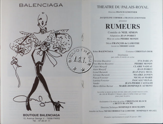 Les programmes de Théatre de l\