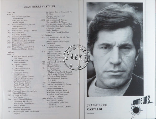 Les programmes de Théatre de l\