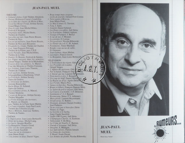 Les programmes de Théatre de l\