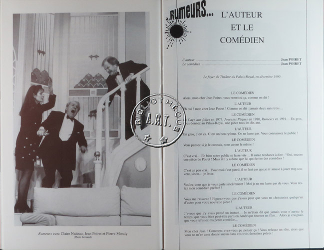Les programmes de Théatre de l\