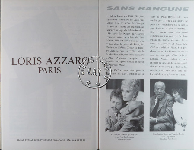 Les programmes de Théatre de l\