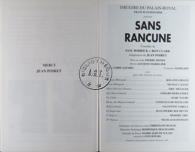 Les programmes de Théatre de l\