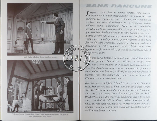 Les programmes de Théatre de l\