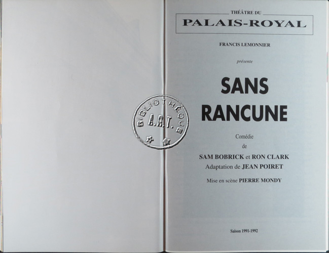 Les programmes de Théatre de l\