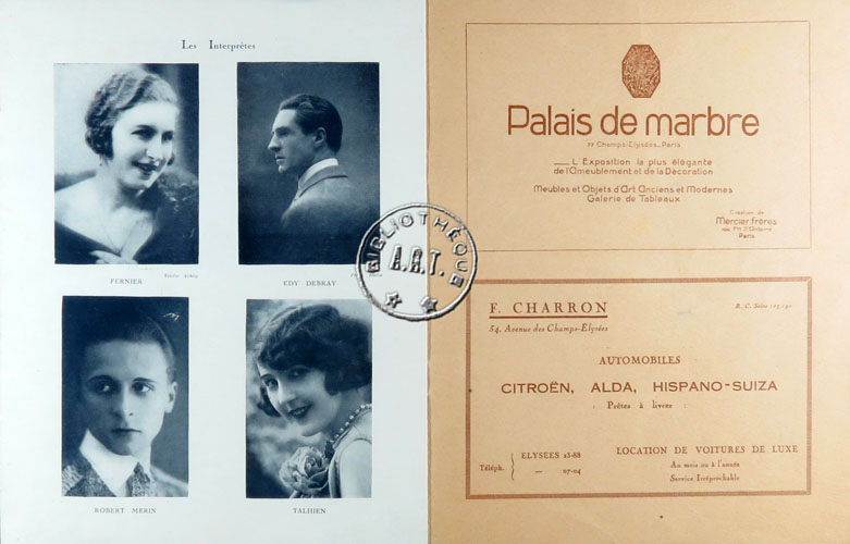 Les programmes de Théatre de l\