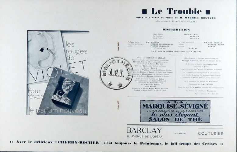 Les programmes de Théatre de l\