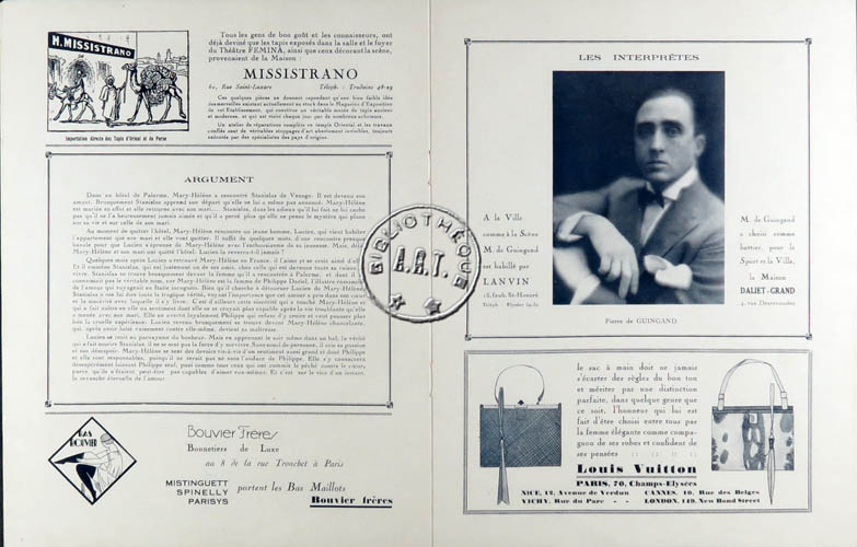 Les programmes de Théatre de l\