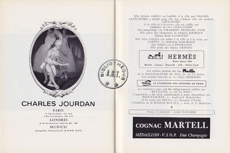 Les programmes de Théatre de l\