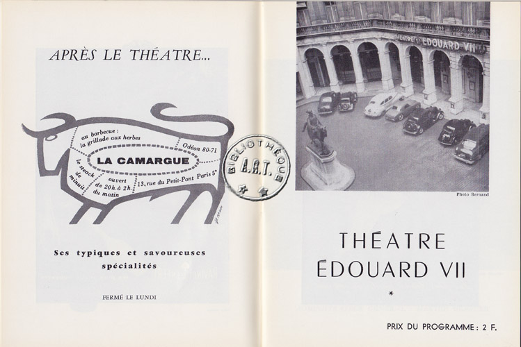 Les programmes de Théatre de l\
