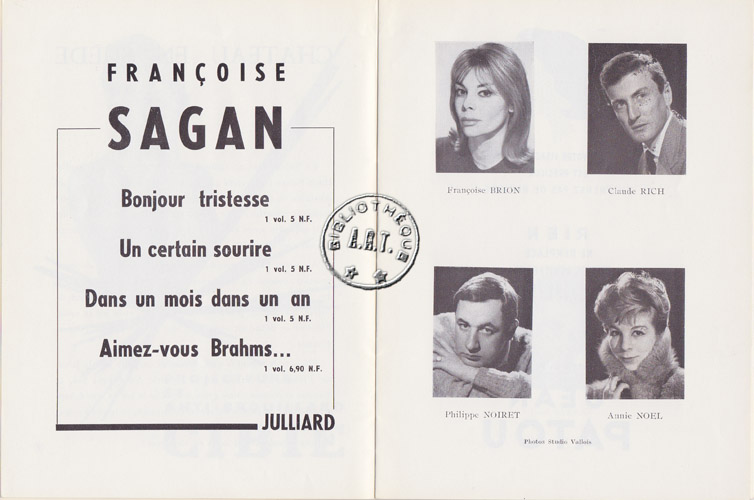 Les programmes de Théatre de l\