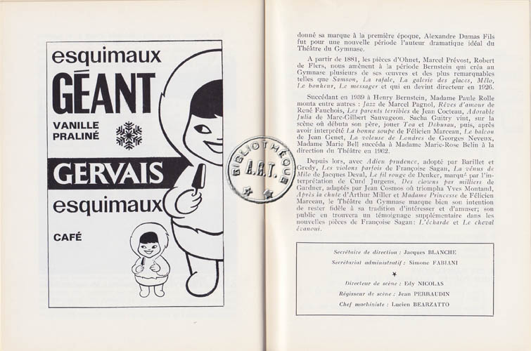 Les programmes de Théatre de l\