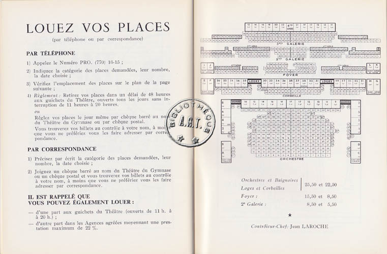 Les programmes de Théatre de l\