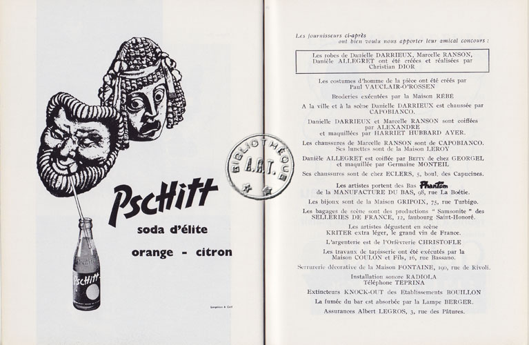 Les programmes de Théatre de l\