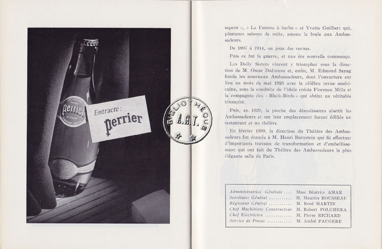 Les programmes de Théatre de l\