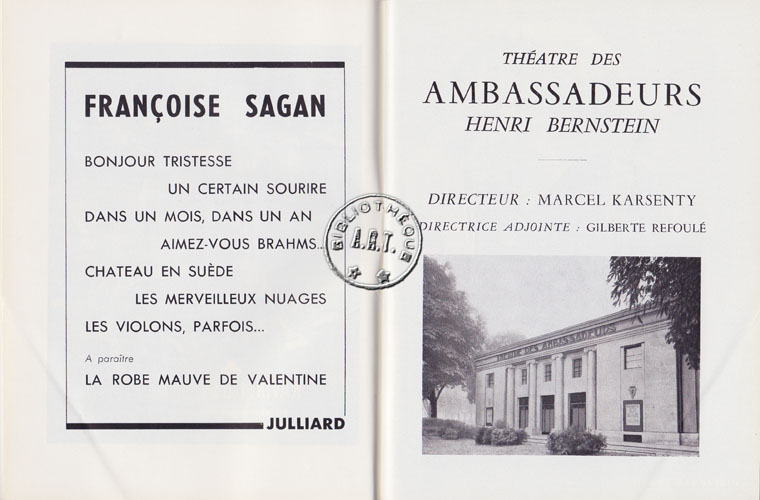 Les programmes de Théatre de l\
