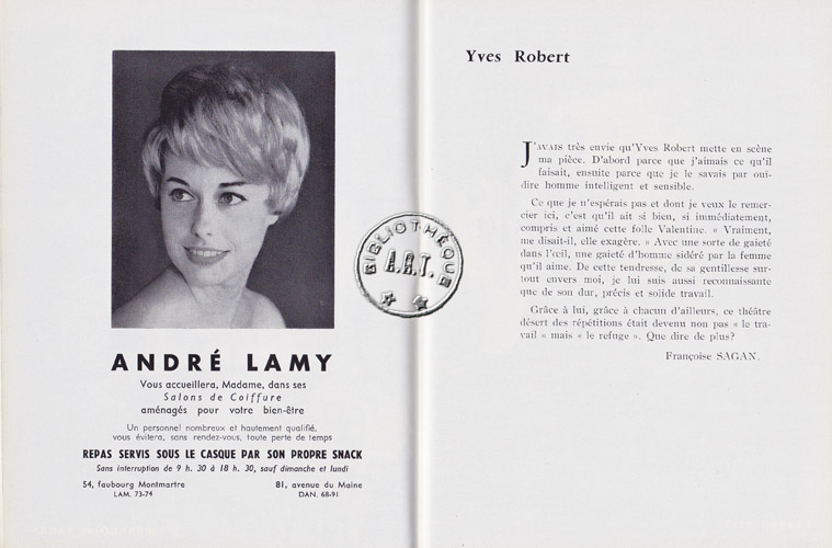 Les programmes de Théatre de l\