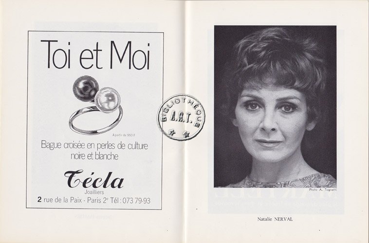Les programmes de Théatre de l\