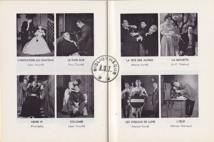Les programmes de TThéatre de l\