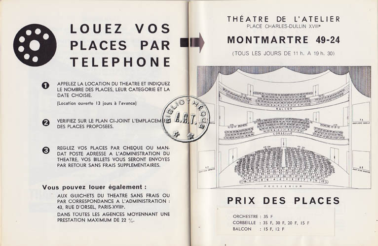 Les programmes de Théatre de l\
