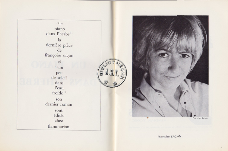 Les programmes de Théatre de l\