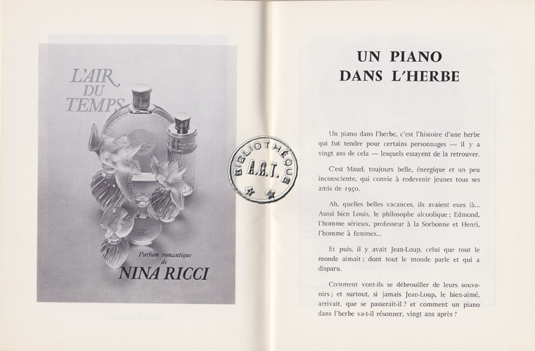 Les programmes de Théatre de l\