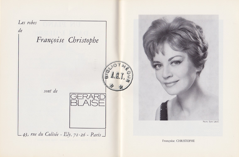 Les programmes de Théatre de l\