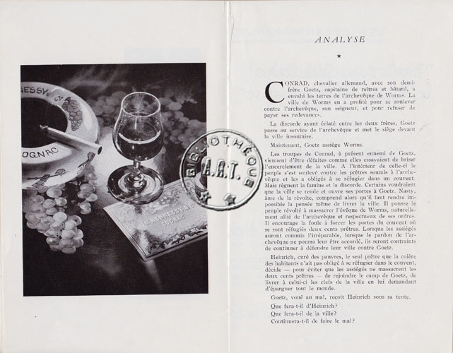 Les programmes de Théatre de l\