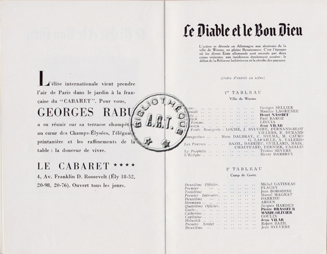 Les programmes de Théatre de l\