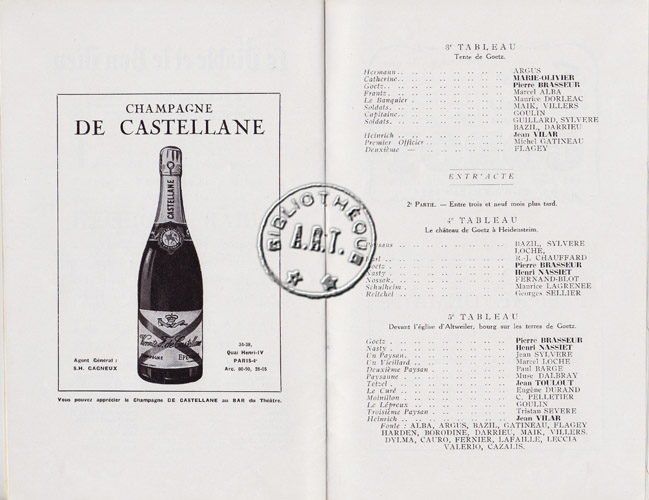 Les programmes de Théatre de l\