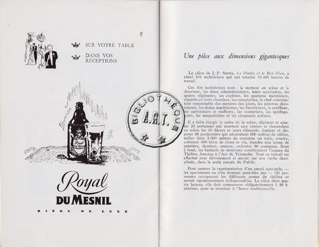 Les programmes de Théatre de l\
