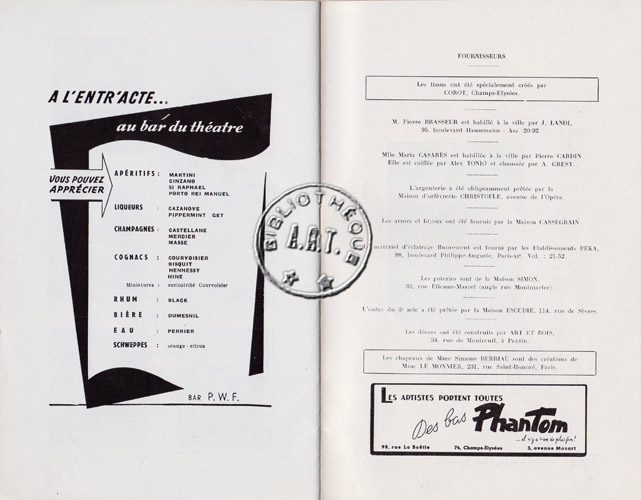 Les programmes de Théatre de l\