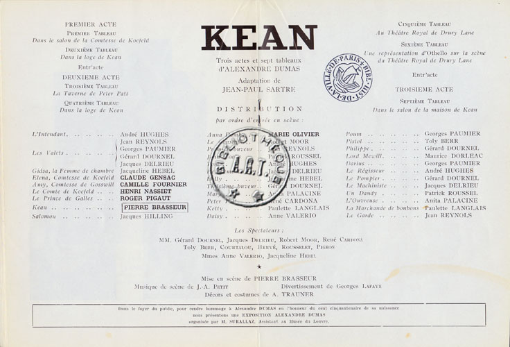 Les programmes de Théatre de l\
