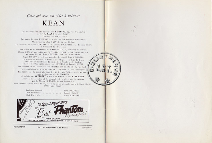 Les programmes de Théatre de l\