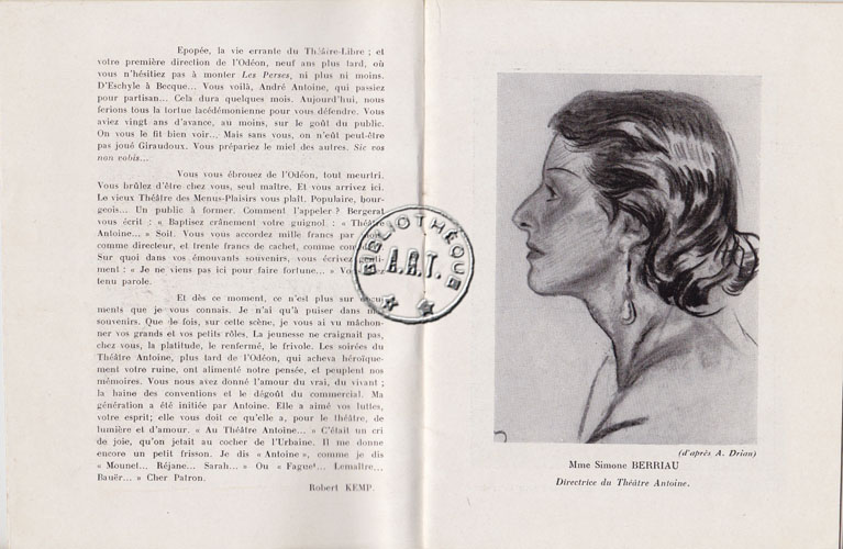 Les programmes de Théatre de l\