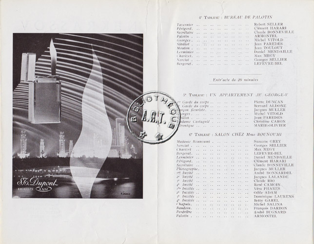 Les programmes de Théatre de l\