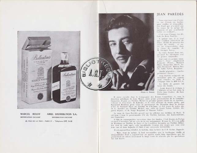 Les programmes de Théatre de l\