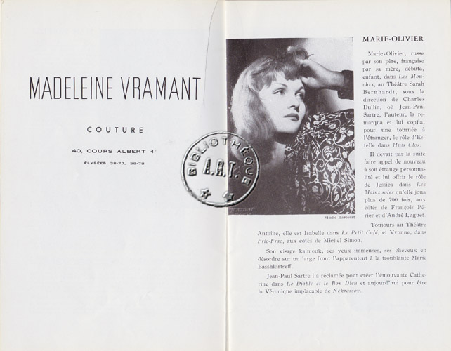 Les programmes de Théatre de l\