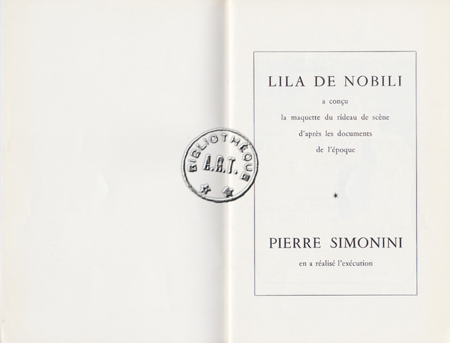 Les programmes de Théatre de l\