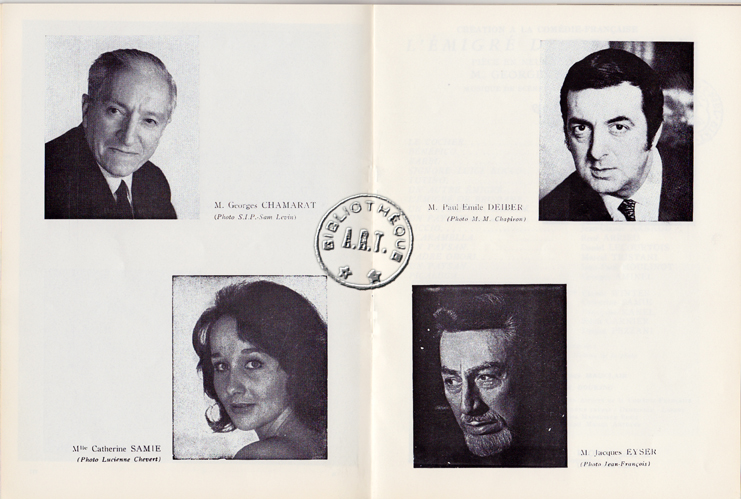 Les programmes de Théatre de l\