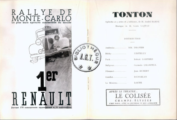 Les programmes de Théatre de l\