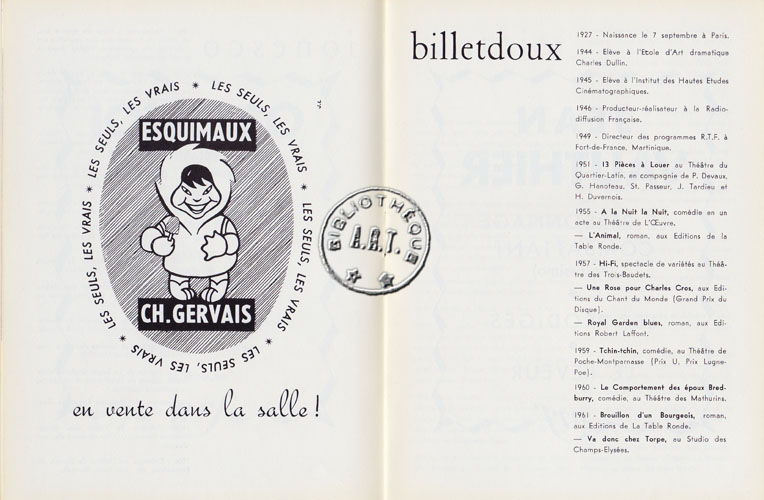 Les programmes de Théatre de l\