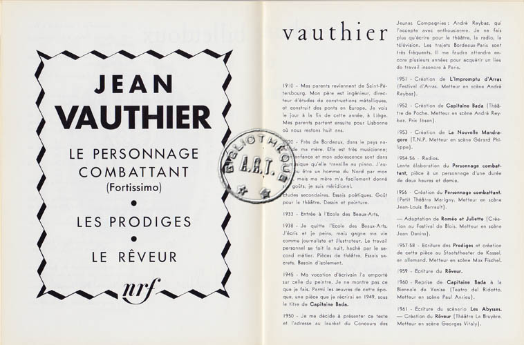 Les programmes de Théatre de l\