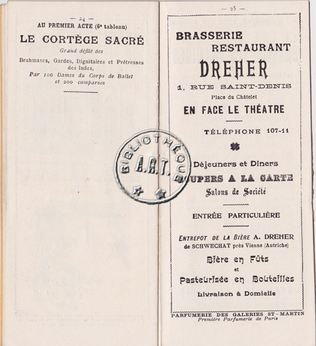 Les programmes de Théatre de l\