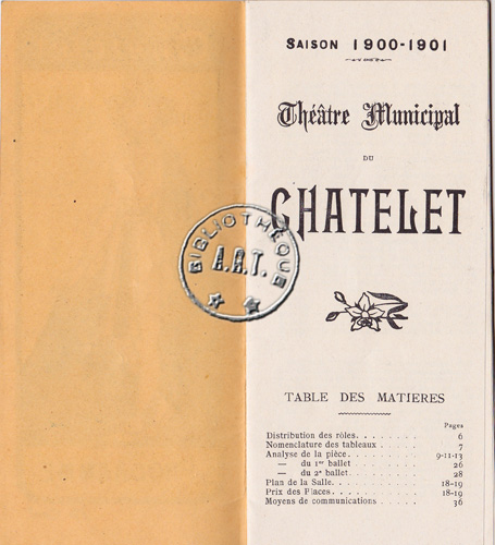 Les programmes de Théatre de l\