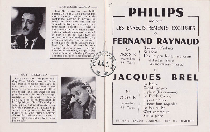 Les programmes de Théatre de l\